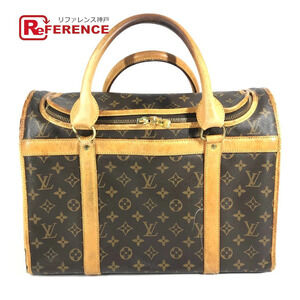 Louis Vuitton Monogram Sac Champ Pet Bag Carrier Dog Canvas Brown